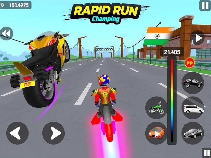 Rapid Run Champion vehicle customization screen